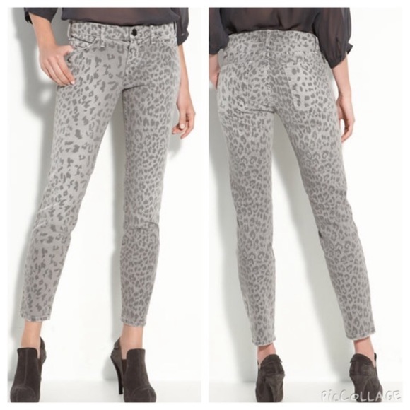 Current/Elliott Denim - Current Elliott Leopard Stiletto Jeans